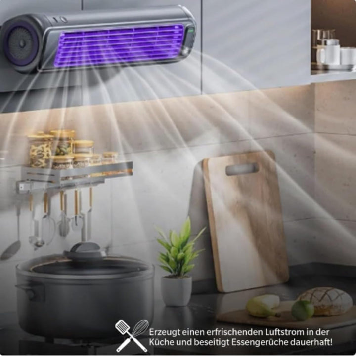 HoldOneLight Der originale kabellose Wandventilator mit 3 Geschwindigkeitsstufen – leise und tragbar