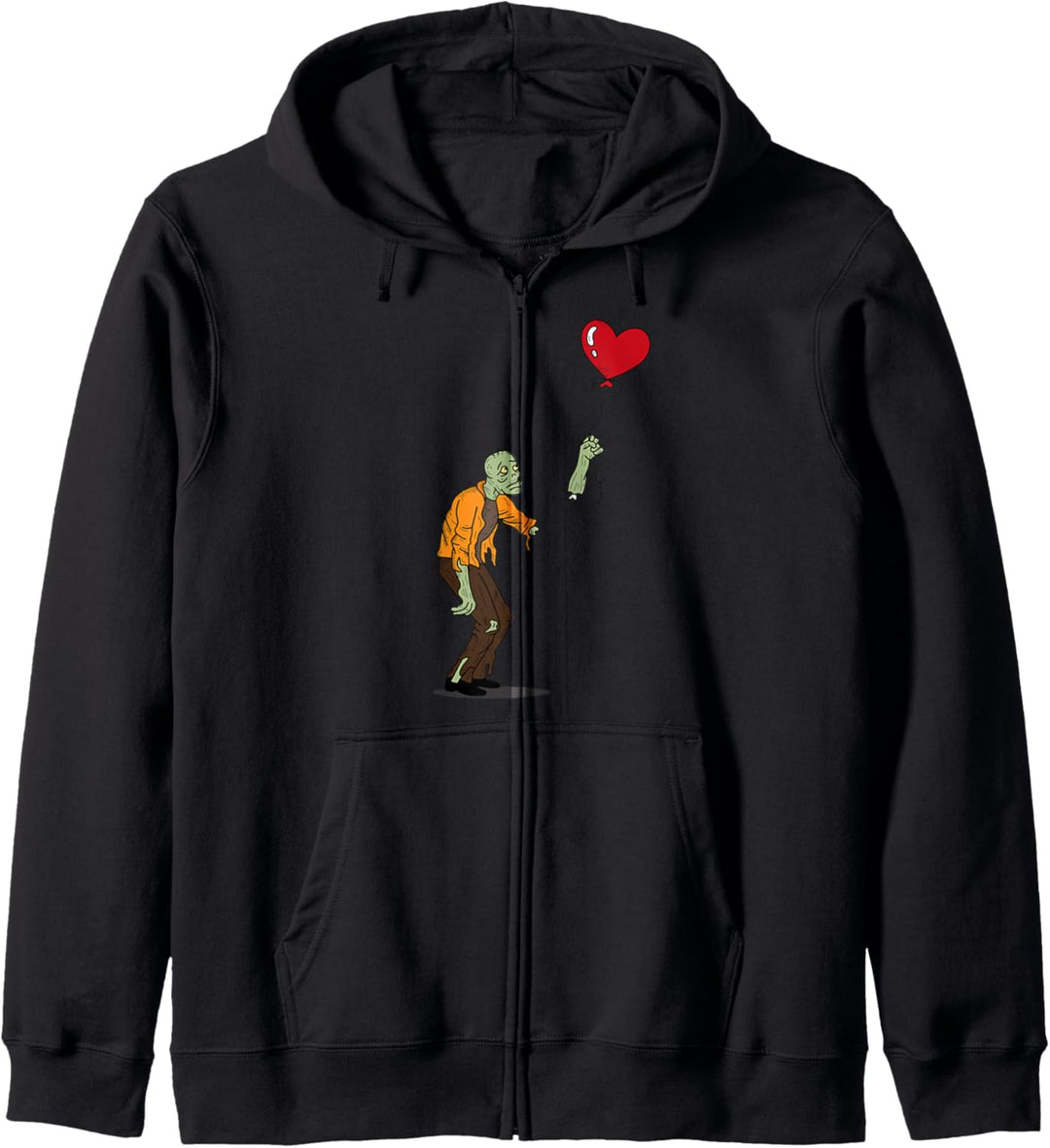Einzigartiges Fun Zombie Herz Design Kapuzenjacke