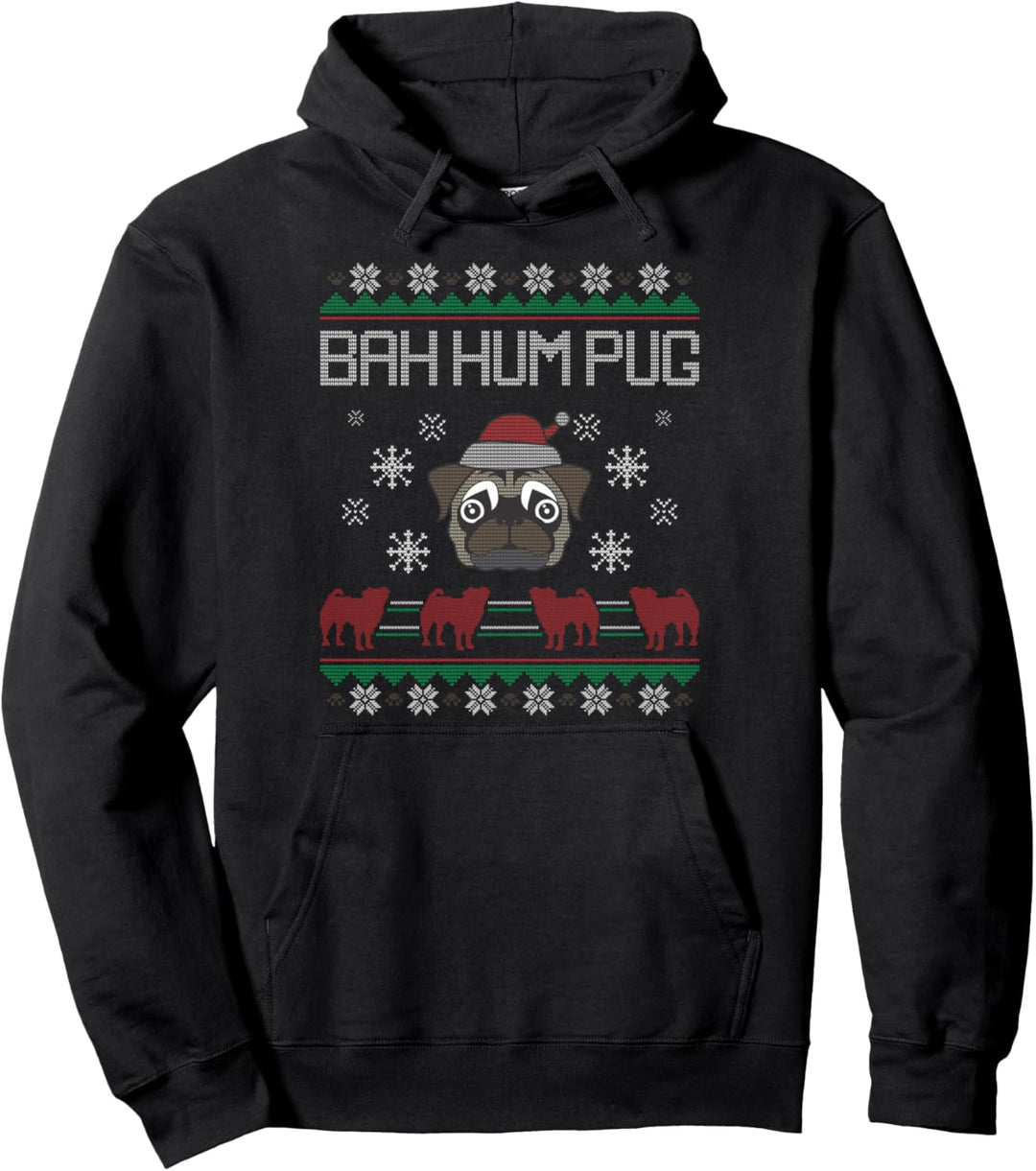Ba Ham Pug Pugly Christmas Ugly Christmas Sweater Mops Hund Pullover Hoodie