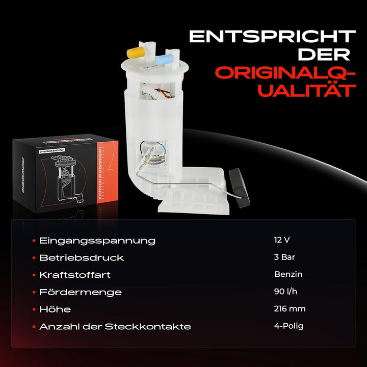 Frankberg Kraftstoffpumpe Benzinpumpe Kraftstoff-Fördereinheit Modul Satz