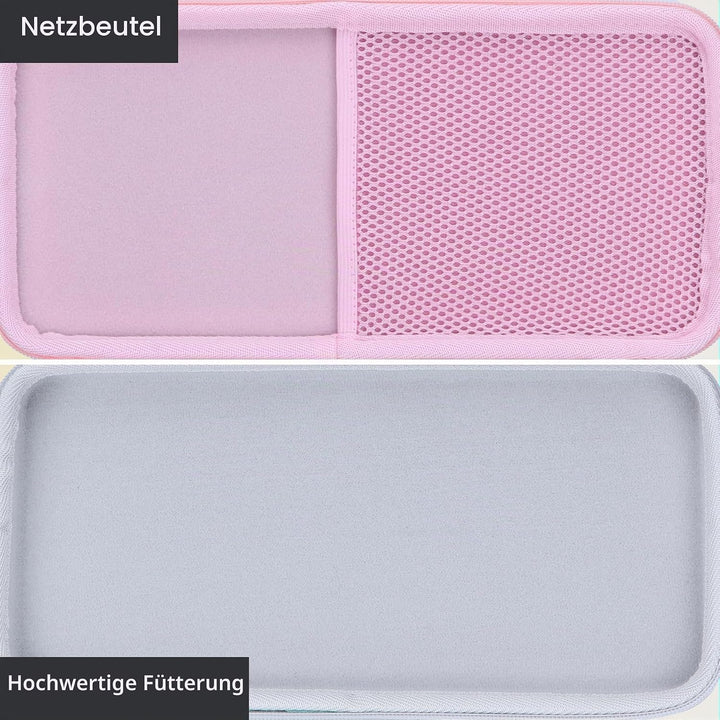 Lebakort Hart Schutzhülle Etui für Logitech MX Keys Mini Kompakt Tastatur Rosa MX Keys Mini Tasche,