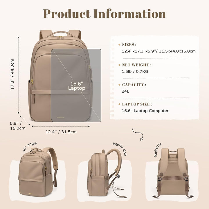 GOLF SUPAGS Multifunktional Handgepäck Rucksack, Schulrucksack Teenager, Rucksack Damen für Schule,