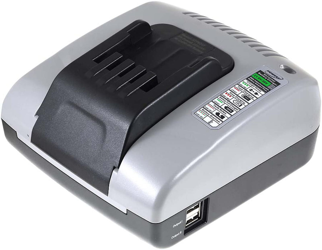 akku-net Ladegerät mit USB kompatibel mit Dewalt Typ DW0246, 20V-36V