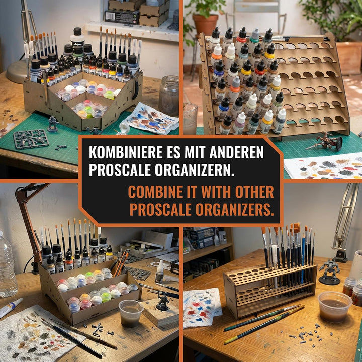 PROSCALE Paint Rack Vallejo Citadel farbständer. Tabletop Farben aufbewahrung Model Organizer for ho