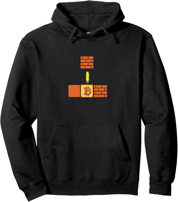 Bitcoin retro gamer Pullover Hoodie