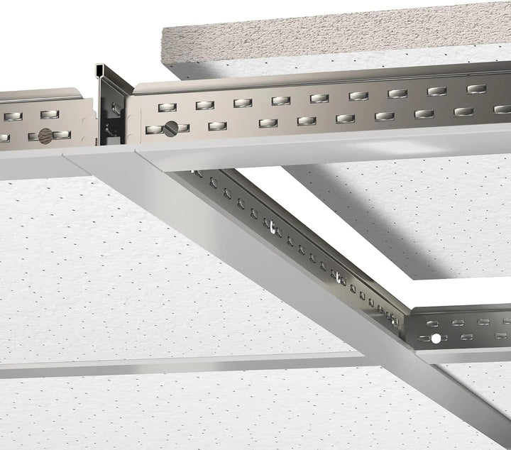 CALGARY | 10-er Set Deckenplatten | Weiss Deckenpaneele | 59,5 x 59,5 cm | Dicke:12 mm | Oberfläche: