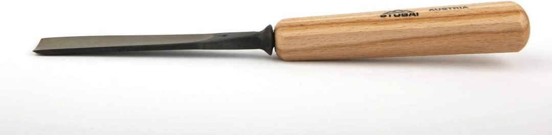 STUBAI Stemmeisen Stechbeitel Serie 52 - Form 4 | Gerades Flacheisen - 85 mm, mit Holzgriff, zum Vor