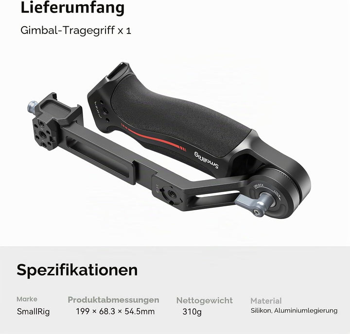 SMALLRIG RS2 RS3 Gimbal Sling Griff, bequemer Handgriff für DJI RS 2 RSC 2 RS 3 RS 3 Pro RS 3 Mini,