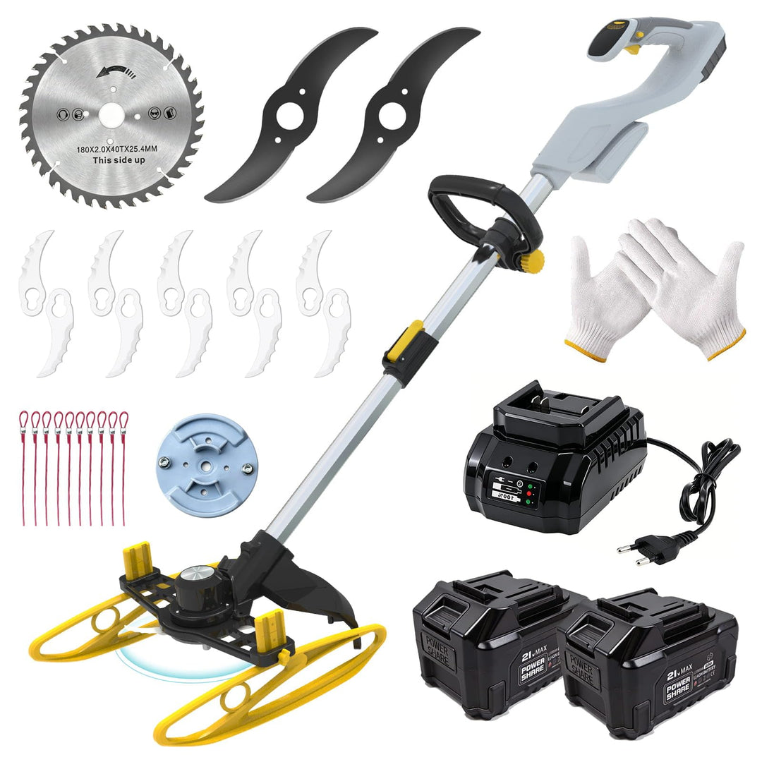 Akku Rasentrimmer mit Akku für Makita Akkus【Aussenläufermotor】 DD, DD