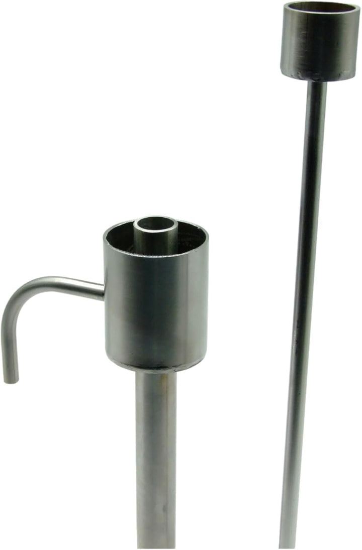 AlcoFermBrew Edelstahl Hydrometer Papagei 37cm - Inline Flüssigkeitsdichtemessung Dynamisches Hydrom