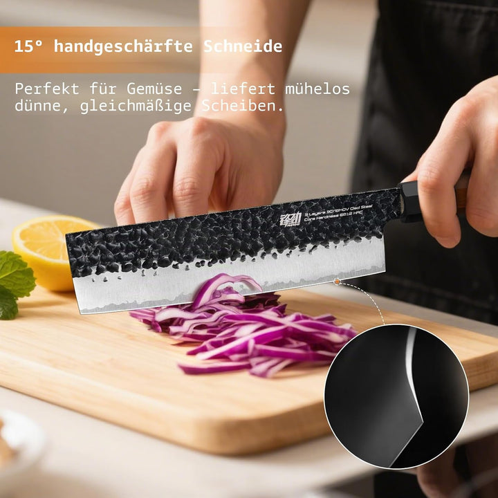 FINDKING Dynasty Serie 4PCS Küchenmesserset, Professionelles japanisches Kochmesserset, Klinge aus 9