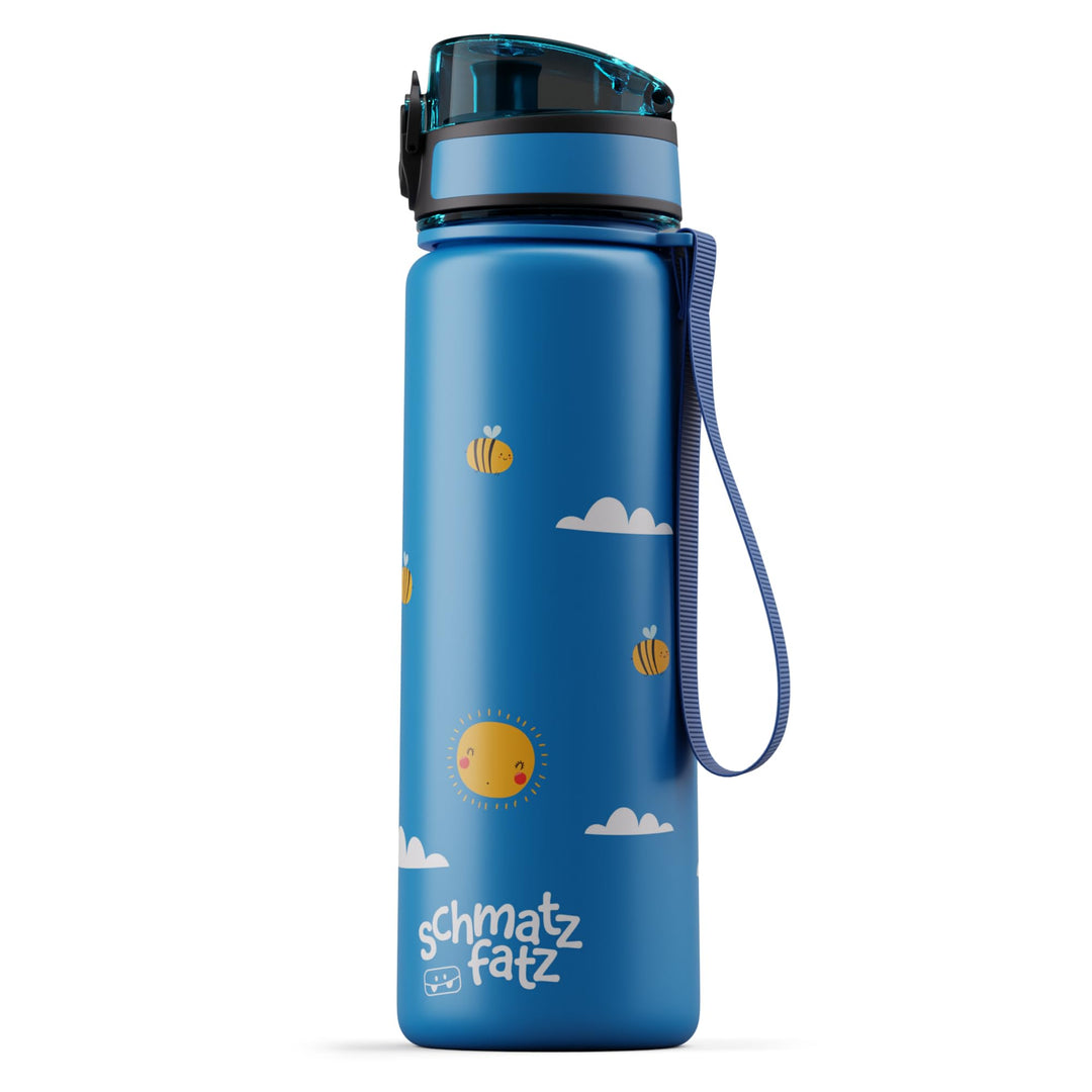 Schmatzfatz Trinkflasche Kinder 500ml - Auslaufsicher, BPA-frei, 1-Klick-Verschluss, Tritan, Kinderf