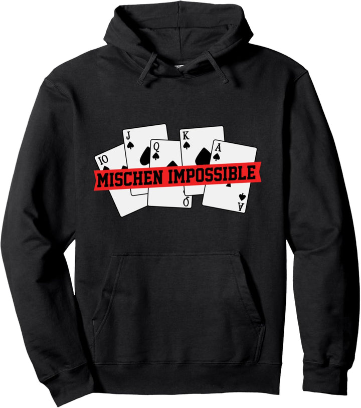 Poker Pokern Pokerspieler Casino Pokerface Ass Karo Geschenk Pullover Hoodie