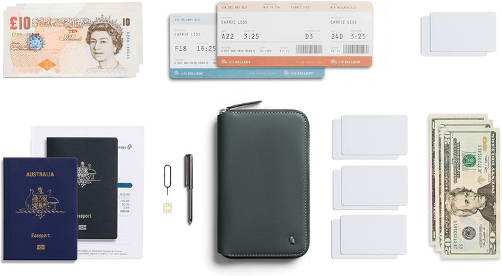 Bellroy Travel Folio – Second Edition- Sienna - Everglade, Everglade