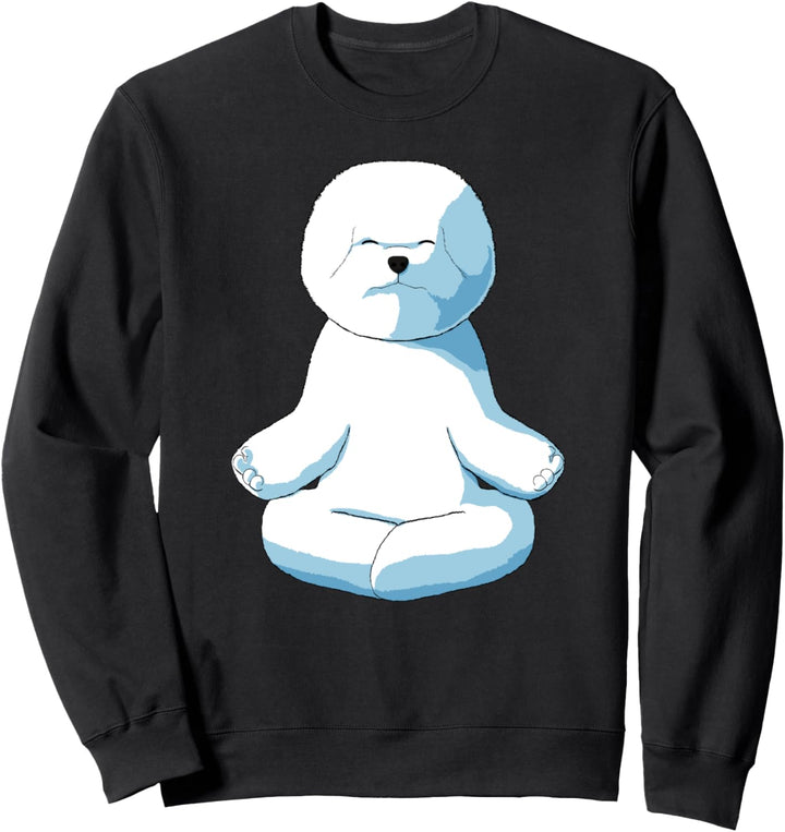 Hund Yoga Bichon Frise Sweatshirt