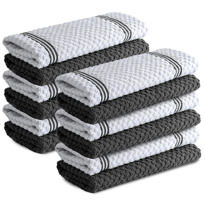 Infinitee Xclusives Premium Geschirrtücher | 12 Stück | 100% Baumwolle | 38 x 64 cm | Ultra weich &amp;