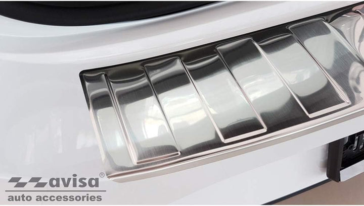 Avisa Edelstahl Heckstossstangenschutz kompatibel mit Seat Leon IV ST Sportstourer 2020- inkl. FR &amp;