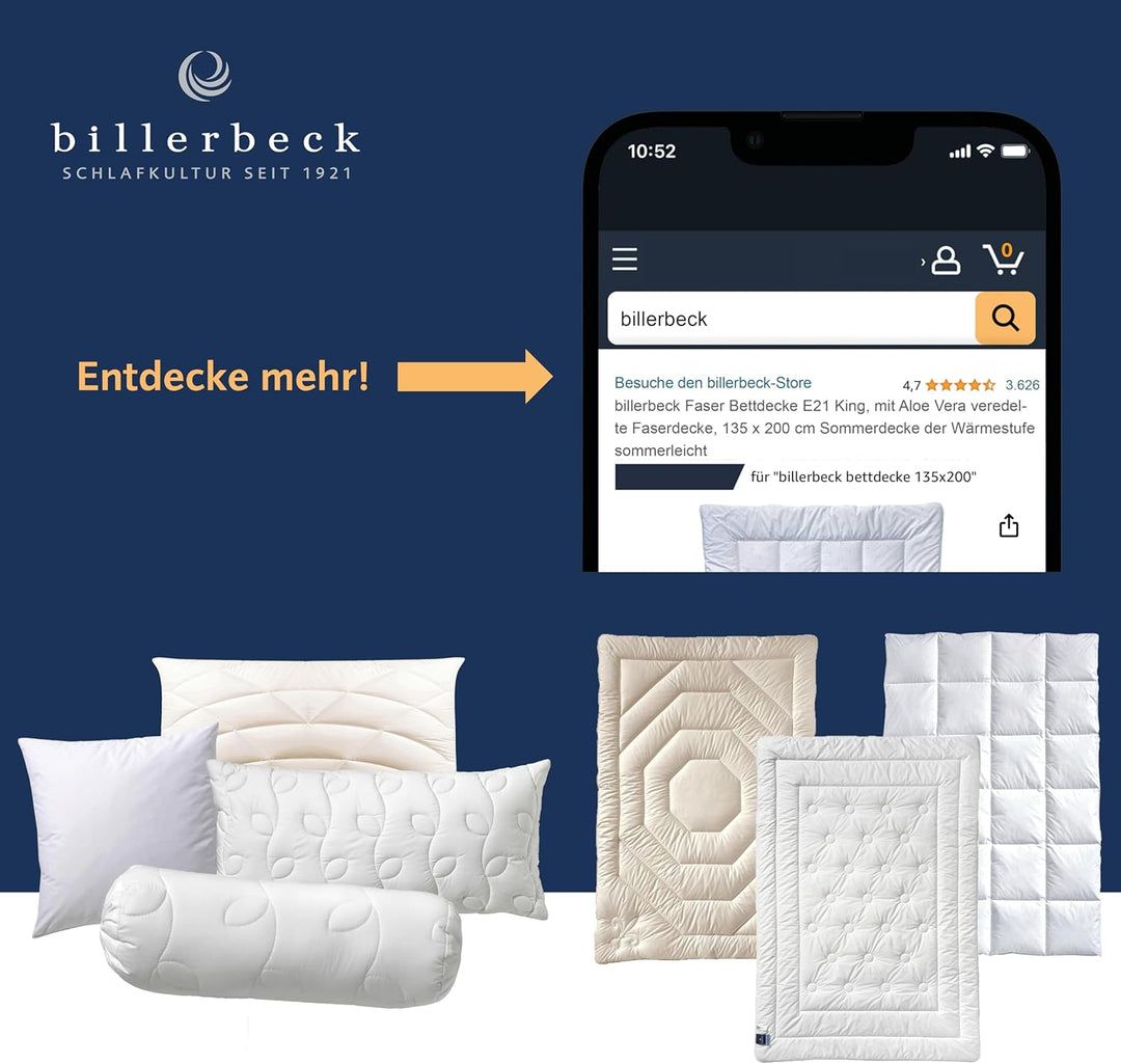 Billerbeck Faserdecke E21 King Duo Warm - Winterdecke 155 x 220 cm 155 x 220 cm Duo Single, 155 x 22