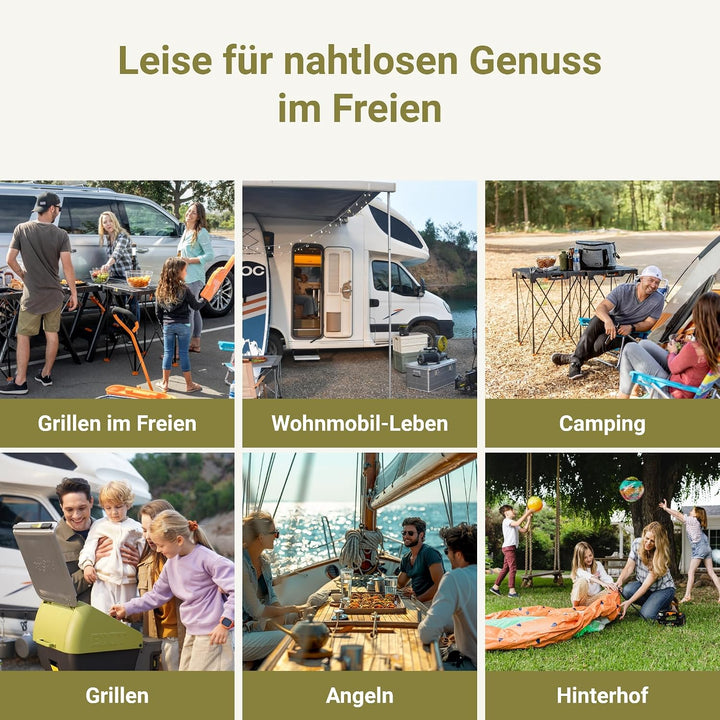 EXIT Akku-Nebelventilator EX022 20V,ideal für Camping, Grillpartys &amp; Strand