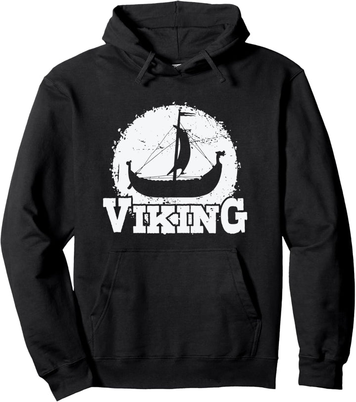 Wikingerschiff Pullover Hoodie