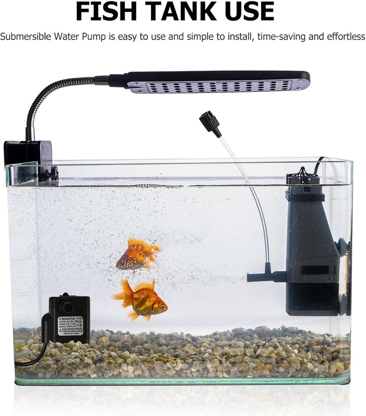 Leise Kleine Tauchpumpe für Springbrunnen Dc 4.5v-12v 3w