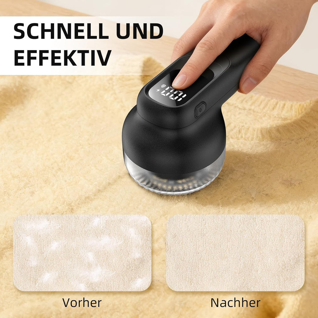 Fusselrasierer Elektrisch tragbarer Pullover-Entfilzer mit 3 Geschwindigkeiten 6 Blattklingen digita