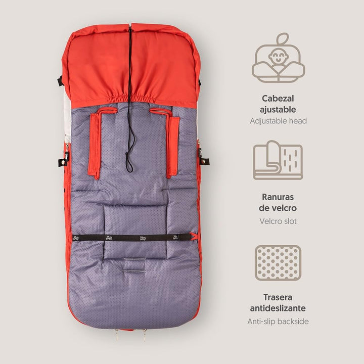 Interbaby WinterFusssack"Disney Minnie Topos" für Kinderwagen, rot