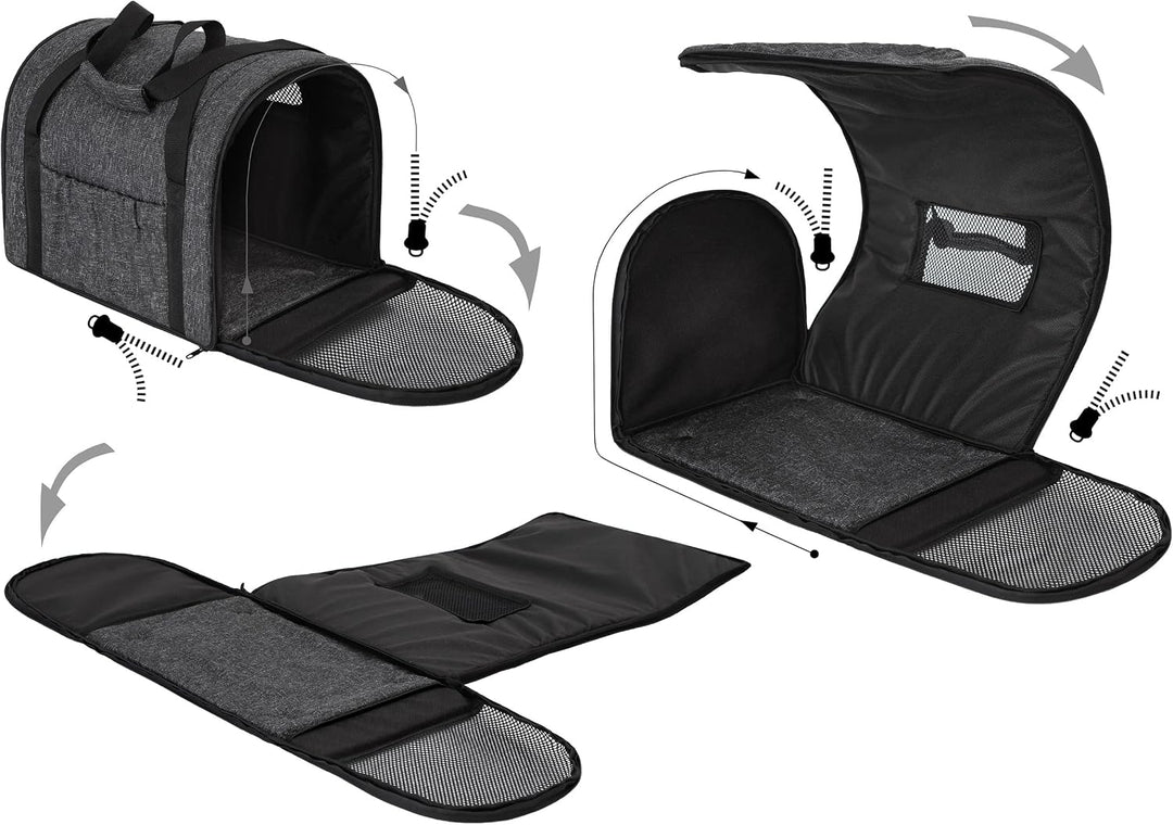 Katzentragetasche, Haustiertragetasche, Faltbare Hundetragetasche Transporttasche Transportbox, für
