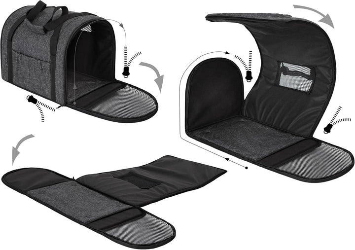 Katzentragetasche, Haustiertragetasche, Faltbare Hundetragetasche Transporttasche Transportbox, für