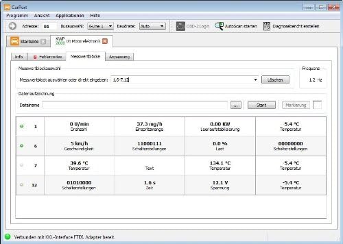 AutoDia K509 für CarPort Software CAN UDS oder KKL USB Diagnose Interface