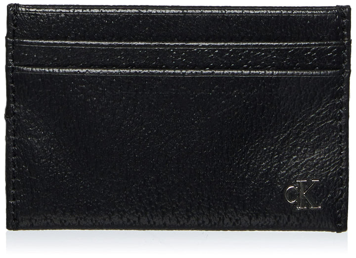 Calvin Klein Herren Ckj Monogram Texture Cardcase Geldbörse Schwarz (Black)