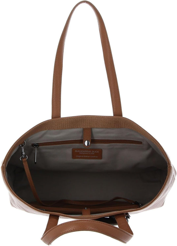 Mandarina Duck Damen Mellow Leather, Rosa (Pink), 36x27x15 (L x H x W) Braun (Indian Tan), Braun (In