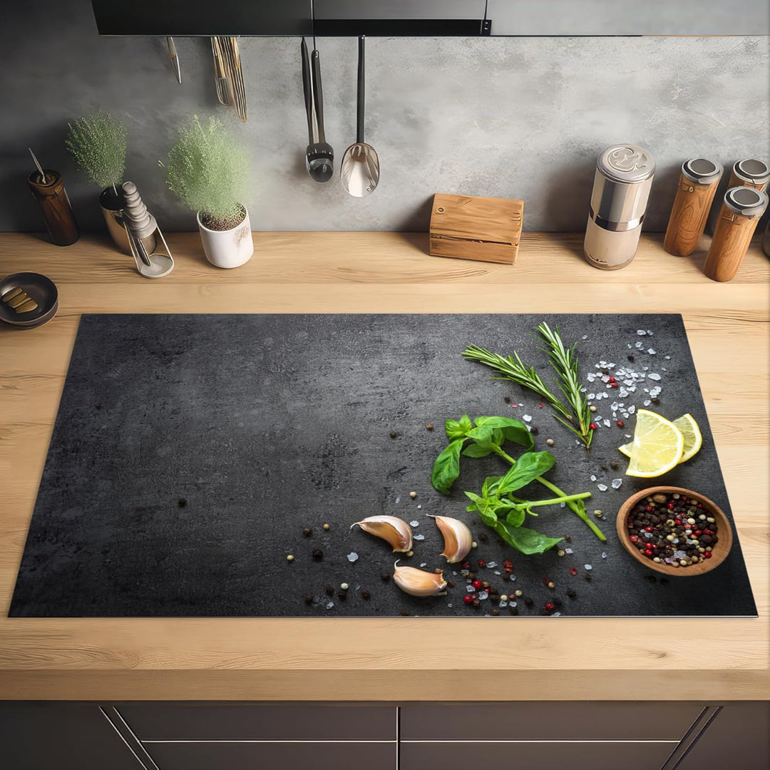 KitchenYeah© Herdabdeckplatte Einteilig Ceranfeld Abdeckplatte für Induktionsschutz Ceranfeldabdecku