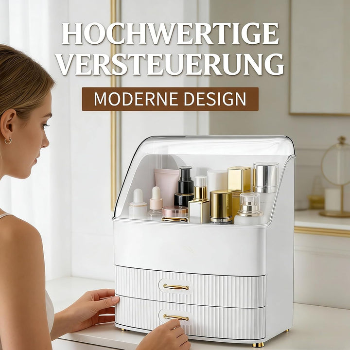 Make Up Organizer, Transparente Aufbewahrungsbox Mit Deckel, 3 Schubladen Bad Organizer, Platz Spare