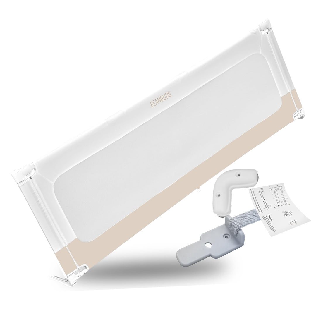 BEANBUDS® Bettgitter Rausfallschutz 200cm [1 Seite] - Bettschutzgitter Lattenrost &amp; Boxspringbett -