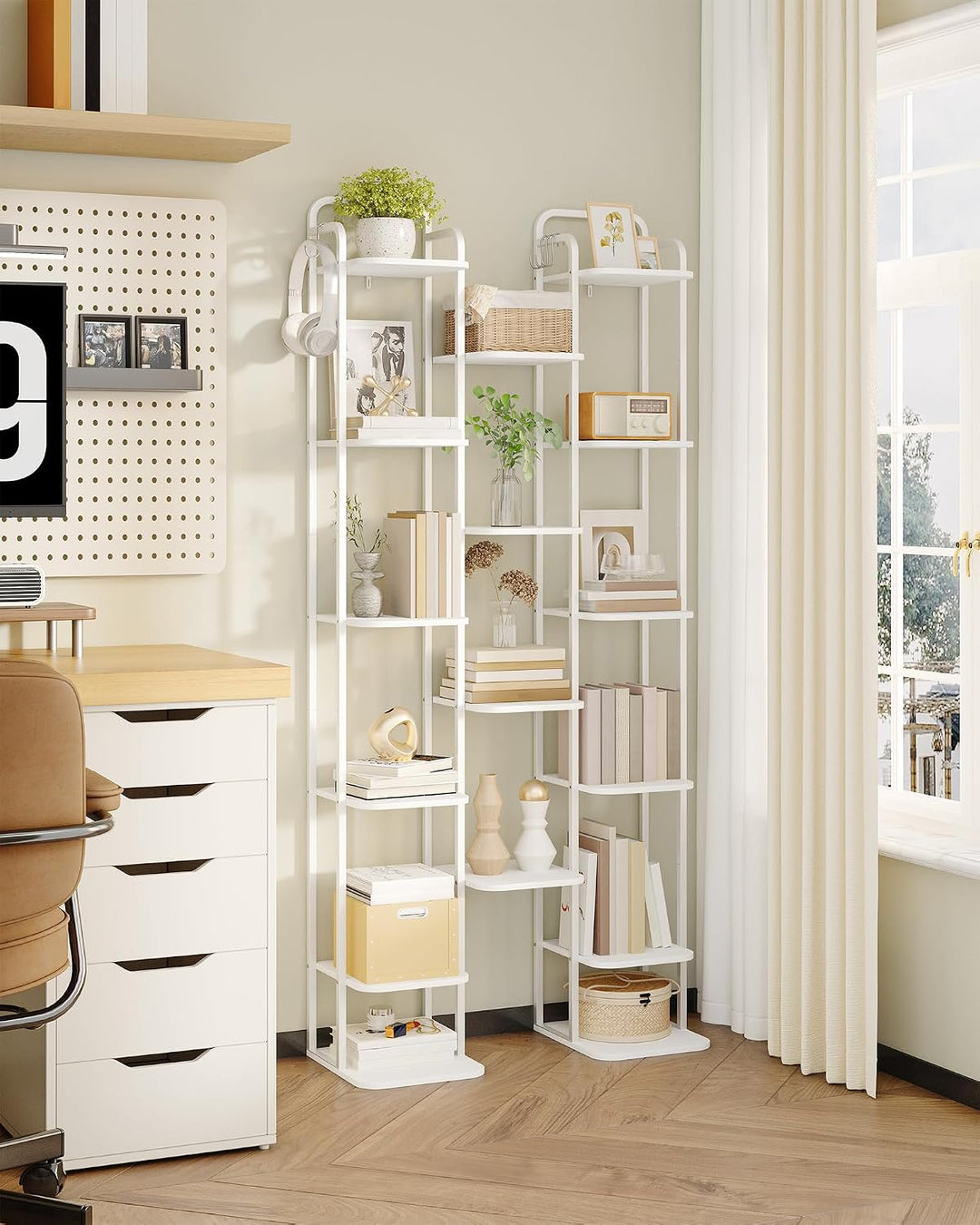 Hzuaneri Vertikales Schuhregal, 10-Stöckige Schuhregale, Schuhturm Für Kleine Räume, Freistehend, Ve
