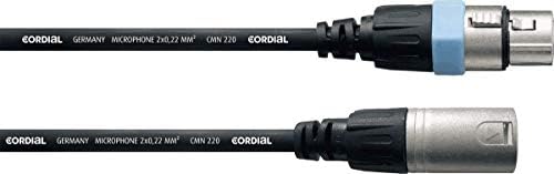 CORDIAL Kabel micro XLR 10 m Kabel MICROPHONE Essentials symmetrisch Rean Schwarz 10 meters, Schwarz