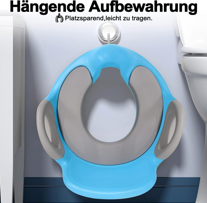 Kinder Toilettensitz WC Aufsatz, Kloaufsatz für Kinder 1-8 Jahren, Toilettentrainer mit Anti-Rutsch