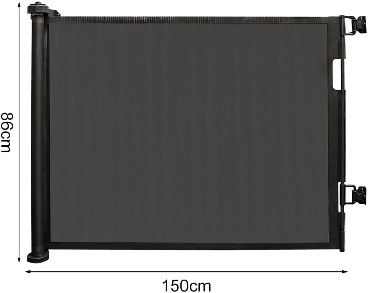 homewell 150cm Treppenschutzgitter Ausziehbare für Babys, Türschutzgitter, Türschutz für Treppen/Tür