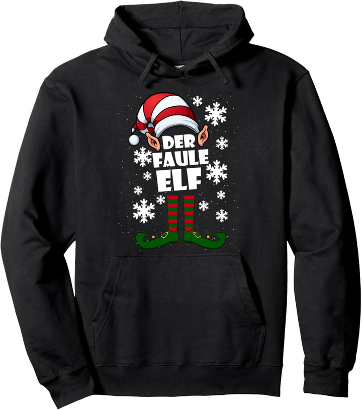 Faule Elf - Partnerlook Elfen Weihnachten Ugly Christmas Pullover Hoodie