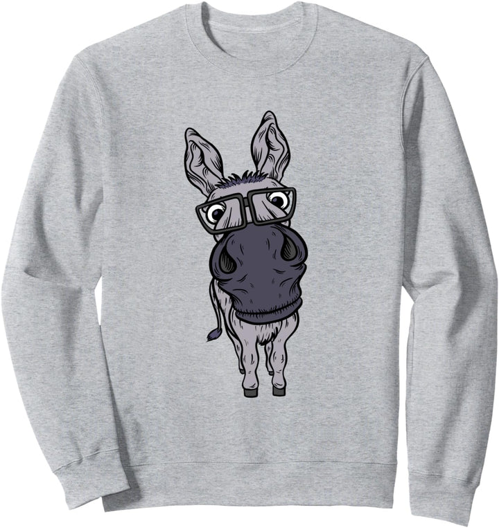 Lustiger Hausesel Bauernhof Pferd Maulesel Maultier Esel Sweatshirt