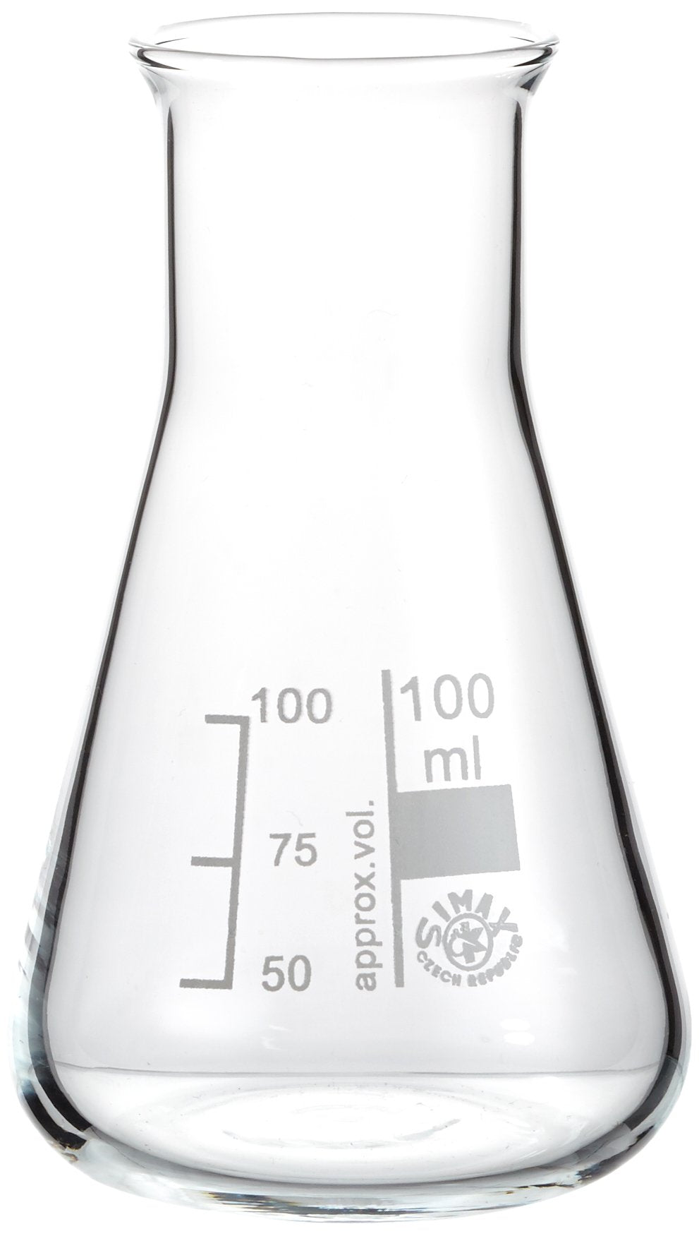 neoLab E-1068 Erlenmeyer-Kolben Weithals, 100 mL Simax (10-er Pack)