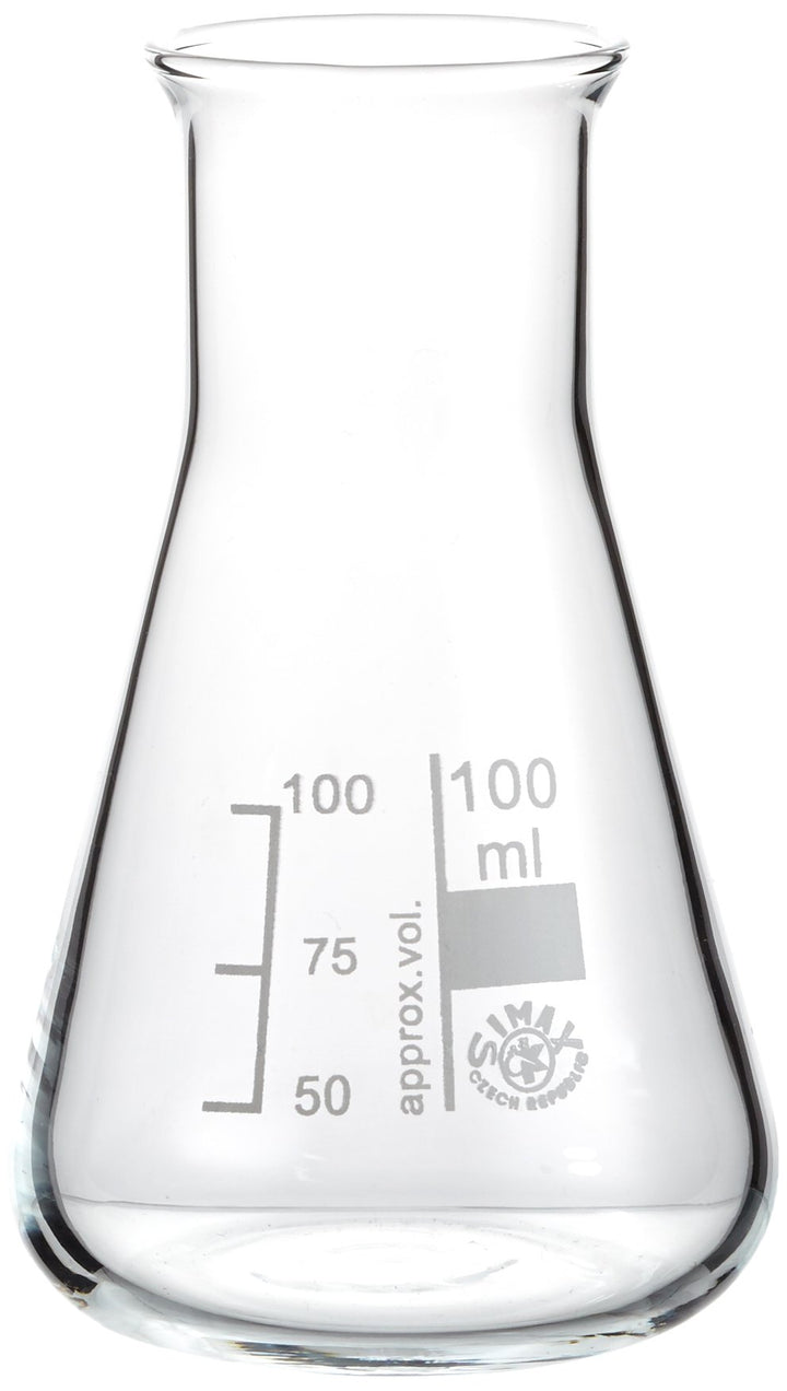 neoLab E-1068 Erlenmeyer-Kolben Weithals, 100 mL Simax (10-er Pack)