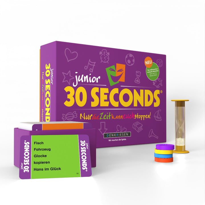 DENKRIESEN – 30 Seconds® Junior | Partyspiel für Kinder &amp; Familie ab 7 Jahren | 2400 Begriffe | 3+ S