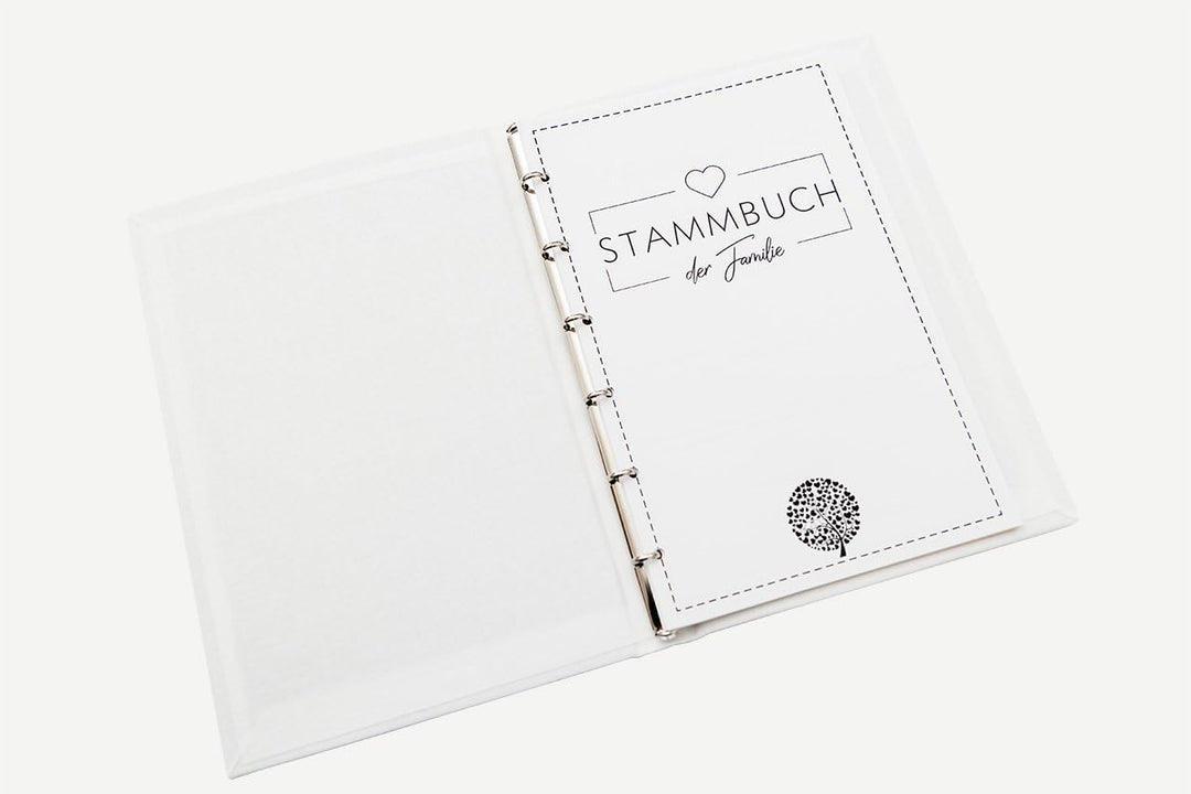 Hochzeitideal Stammbuch der Familie Familienstammbuch bedruckten Buchbinderleinen (517 - Tamino pers