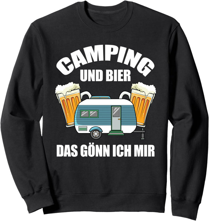 Camping Bier Sprüche Kastenwagen Wohnmobil Camper Sweatshirt