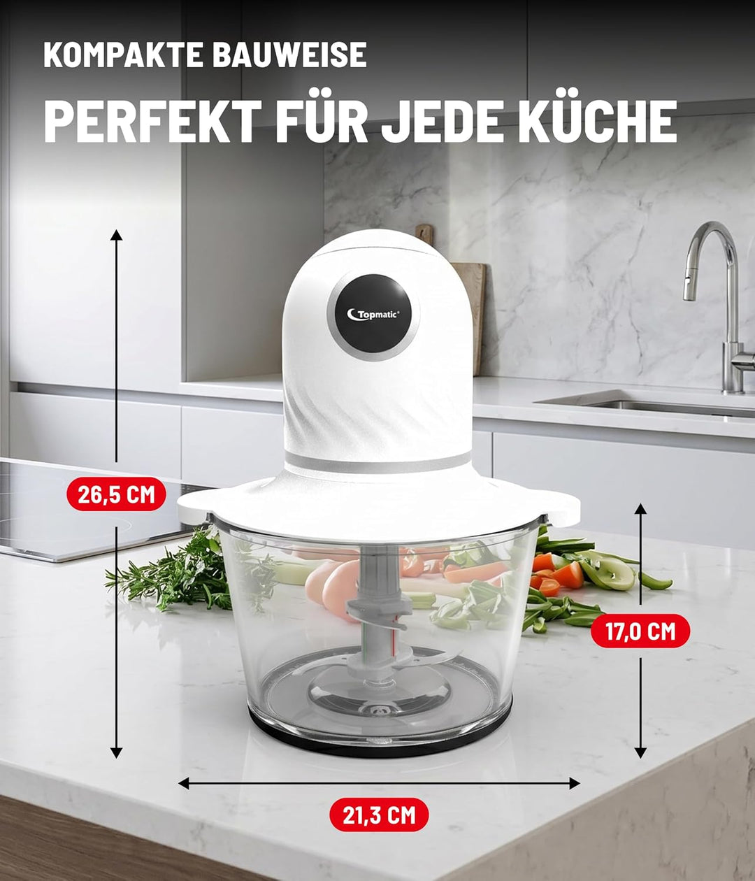 Multizerkleinerer Elektrisch Weiss