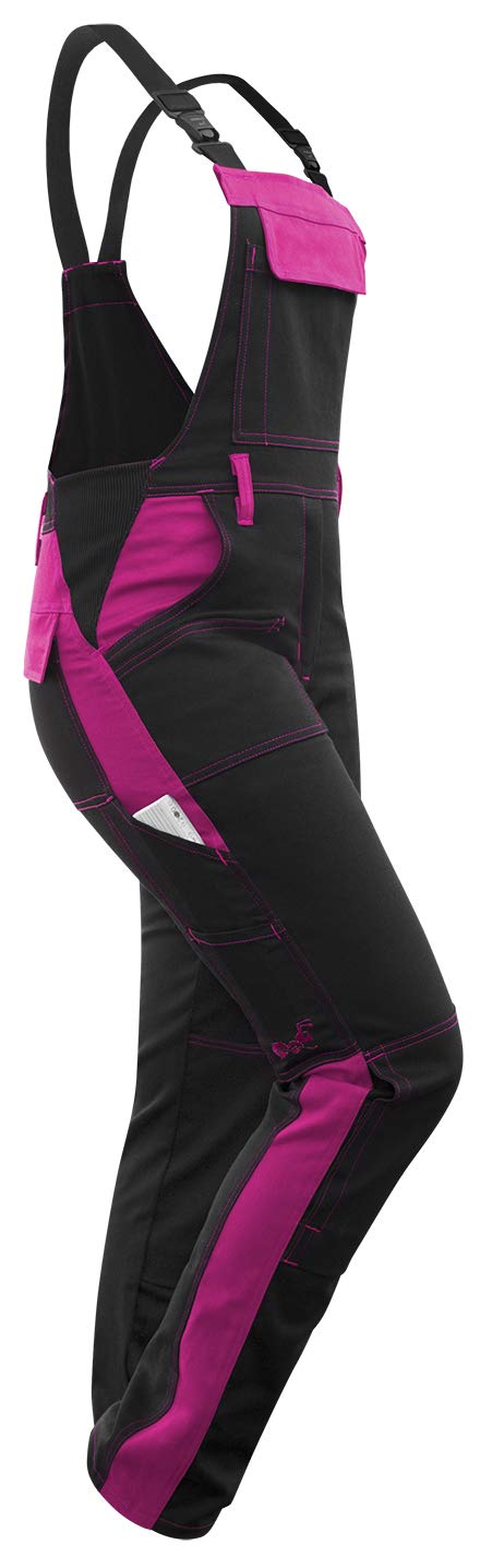 strongAnt Latzhose Damen stretch Arbeitshose für Frauen mit Kniepolstertaschen Baumwolle Cargo Hose