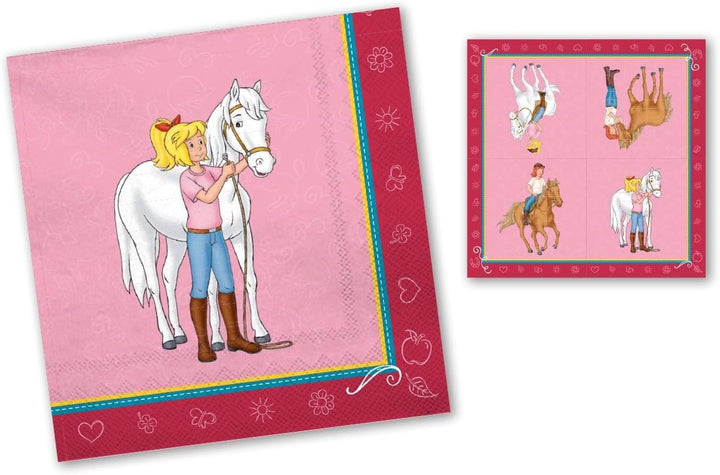 /DH-Konzept Bibi und Tina Partyset 56teilig // Bibi und Tina Partydekoration // Kindergeburtstag Bib