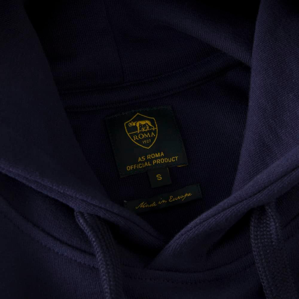 AS Roma Unisex Swea-rückseite-c11ad Kapuzenpullover, Blau